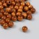 Wooden beads "Astra" round, 10 mm, 50 g, brown