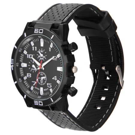 Men's watch, D-4 cm, black-2