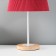 Lumber of the desktop "severity" 1x40W E27 burgundy 22.5x22.5x41.5cm