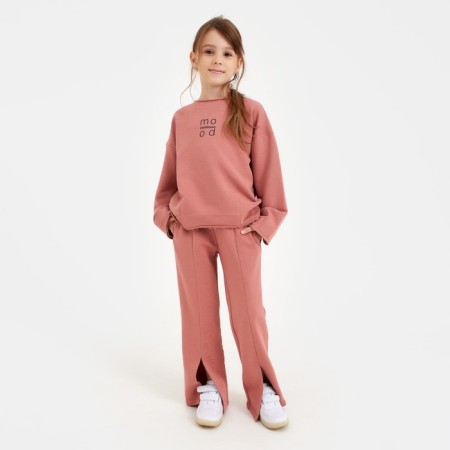 Kidsa (sweatshirt, trousers) minku Terracotta color, height 134-4