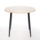 Round table "Seattle", 900x900x750, Black Metal Feet/Oak Milky
