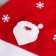 New Year's cap "Santa Claus and Snowflakes" 29x40 cm, red