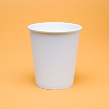 A single -single paper glass, white, 250 ml, 80 mm