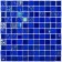 Glass mosaic Bonaparte Bondi Dark Blue-25, 300x300x4 mm