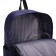 Youth backpack from textiles with a zipper, waterproof, 4 pockets, blue color