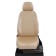 Auto-Chekhls for Ravon R2 since 2016-2020, hatchback, perforation, eco-leather, beige color