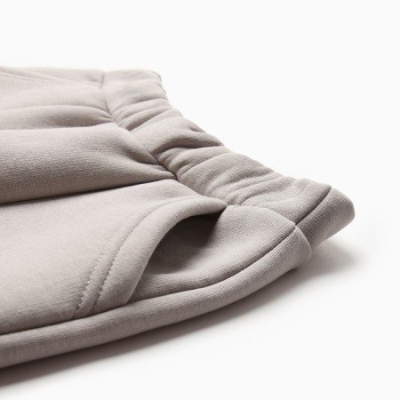 Children's costume with the basis (sweatshirt, trousers) minku, gray color, height 152 cm-8