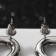 Earrings Metal "Chain" Enjoyness, 2 links, silver-black color