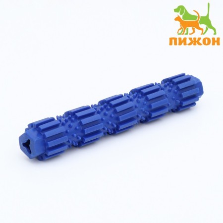 Chewing toy for dogs "Salgling with spikes", TPR, 18 cm, blue