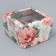 Capcake box, confectionery packaging is bilateral, 4 cells "Piono" 16 x 16 x 10 cm