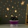 The night designer "Starry sky", rotation, (4AAA or USB) violet. 12*10 cm Risalux