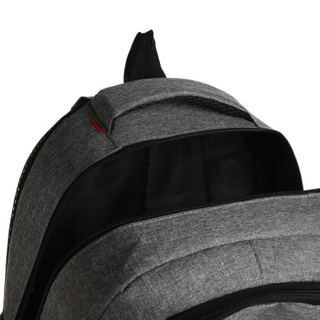 Youth backpack on lightning, 6 pockets, gray color-5