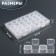 Organizer for decor, 7 blocks, 4 cells, 17.5 × 10.5 × 2.7 cm, the color is transparent