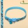 Kotoflash collar, with a tambourine, 30 x 1 cm, polyester, blue