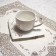 Openwork napkin Arabesque, 30 x 45 cm, beige color