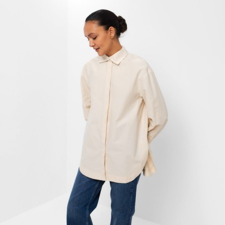 Women's shirt Minaku: Casual Collection Milk color, river 48-3