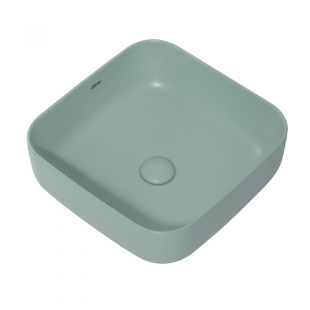 ABBER RECHTECK AC2211MCG shell, 385x385x135 mm, light green, matte-3