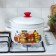 Cylindrical pan, 3 l, enameled cover, induction, neckline