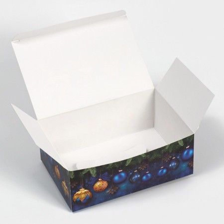 Box the team "New Year's balls", 18 x 12 x 7 cm, New Year-2
