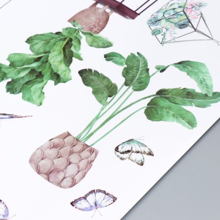 Sticker Plastic Interior color "indoor plants and florariums" 60x90 cm-2