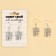 Earrings "Off" 6 x 9 cm
