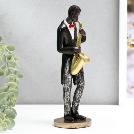 Polystone souvenir "Jazz musician" MIX 21x6.5x6.5 cm-3