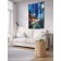 Decorative panel with photo printing "Night speed", vertical, size 100x150 cm
