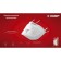 Half mask filtering bison P-80 11172, FFP1, flat