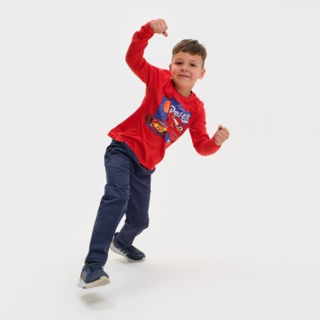 T-shirt with long sleeve "Cars", Disney, height 122-128, red-2