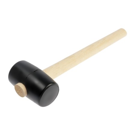 Kiyanka scrap, wooden handle, black rubber, 55 mm, 300 g