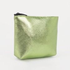 Women's wallet with lightning, green color