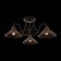 Ceiling EVOLUCE lamp. Sle120402-03. Ciolla. 3x60 watts, E27, 66x66x24 cm, dark -brown color