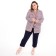 Female jacket, pink color, goose foot, size 52