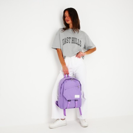 School backpack nazamok, 40x28x13 cm, lilac color-6