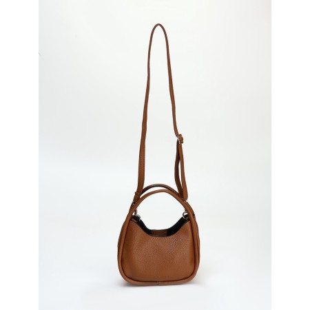 Bag Women's Tout with zipper, brown color