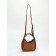 Bag Women's Tout with zipper, brown color