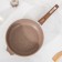 Granite pan, d = 26 cm, removable handle, glass cover, anti -stick coating, brown color