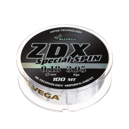 Flacks ALLVEGA ZDX SPECIAL Spin diameter 0.18 mm, test 3.95 kg, 100 m, transparent