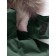 Winter park for a girl, height 140 cm, dark green color