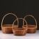Camping set, 3 pcs, 34 × 27 × 13/39, 30 × 24 × 11/34, 27 × 21 × 10/29 cm, vine, corn