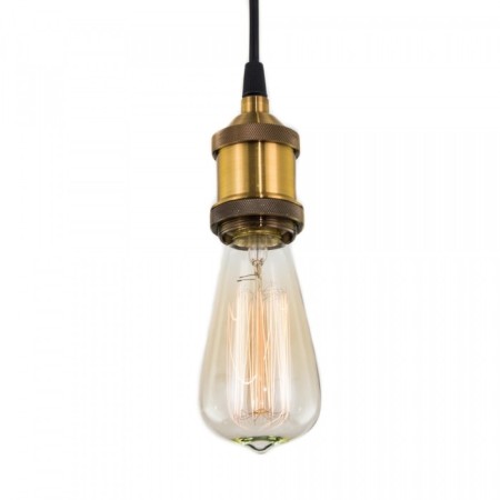 Suspended Citilux “Edison” CL450100, 4.5x4.5x16 cm, 1x100W, E27, brown color-1