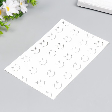 Plastic stencil "emoticons" 24x16 cm-1