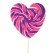 Caramel on the stick "Lolly Heart Big", mix 140 g