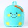Dino backpack, turquoise color