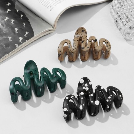 Hair crab "Florence" wave, 7 cm, mix-2