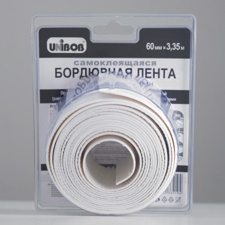 Unibob border tape, for baths and shells, self -adhesive, 60 mm x 3.35 m, white-1