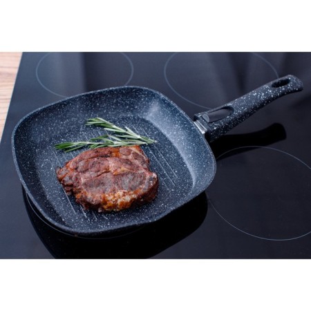 Square Square Magistro Dark, 24 × 24 cm, removable handle Soft-Touch, anti-stick coating, induction-9