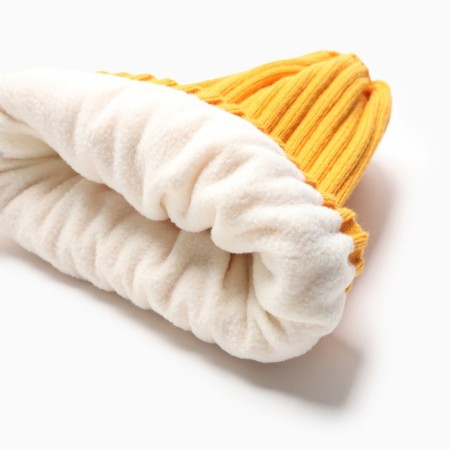 Children's hat, mustard color, size 48-52-1