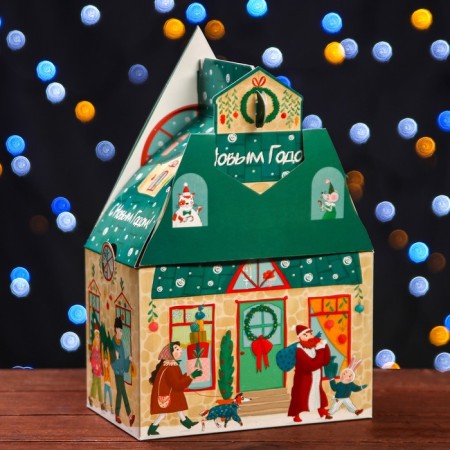 Gift box "New Year's town", 17.6 x 11.1 x 18.8 cm-8