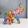 Polystone souvenir "Elephant, painted graffiti" 20x8.5x24 cm